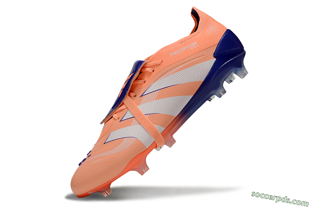 Adidas Predator Elite 25 Foldover Tongue FG Low-Tops Football Boots - Orange/Purple/Blue 5
