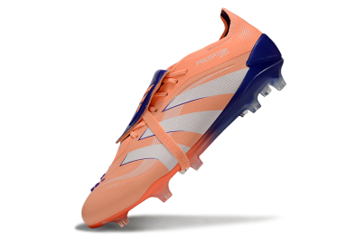 Adidas Predator Elite 25 Foldover Tongue FG Low-Tops Football Boots - Orange/Purple/Blue