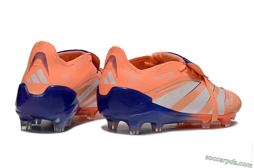 Adidas Predator Elite 25 Foldover Tongue FG Low-Tops Football Boots - Orange/Purple/Blue 6