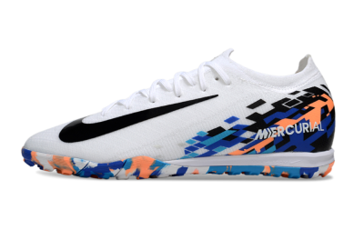 Nike Air Zoom Mercurial Vapor 16 Elite TF Low-Tops Football Shoes - White/Black/Orange