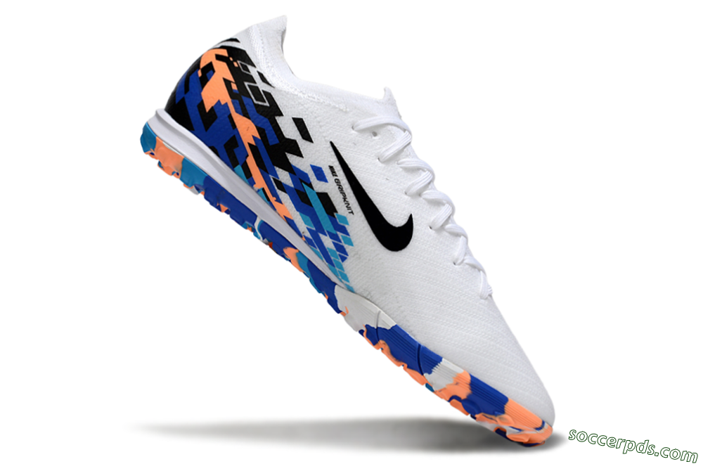 Nike Air Zoom Mercurial Vapor 16 Elite TF Low-Tops Football Shoes - White/Black/Orange 4