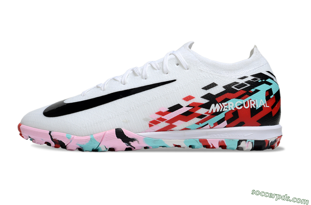Nike Air Zoom Mercurial Vapor 16 Elite TF Low-Tops Football Shoes - White/Black/Red 2