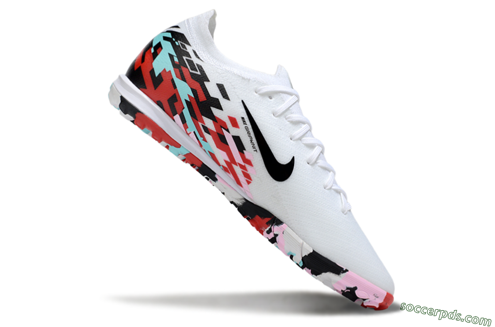 Nike Air Zoom Mercurial Vapor 16 Elite TF Low-Tops Football Shoes - White/Black/Red 4