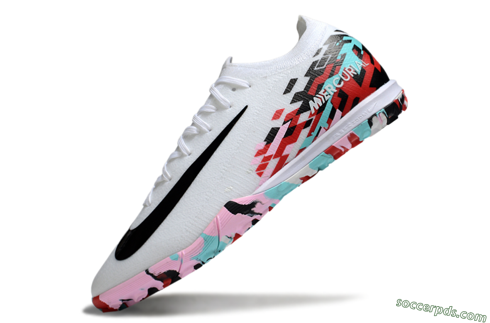 Nike Air Zoom Mercurial Vapor 16 Elite TF Low-Tops Football Shoes - White/Black/Red 5
