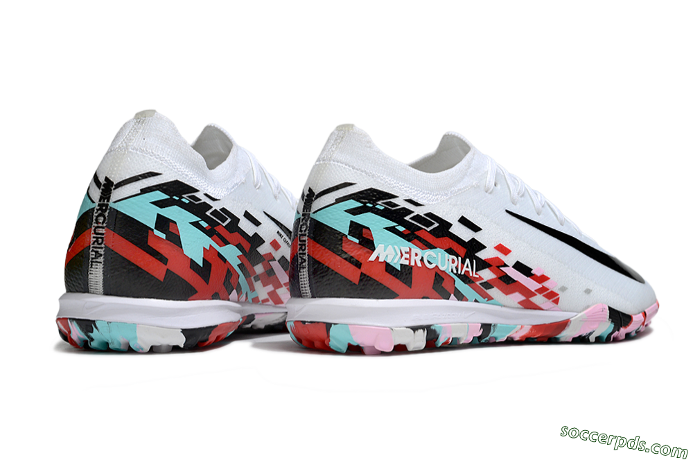 Nike Air Zoom Mercurial Vapor 16 Elite TF Low-Tops Football Shoes - White/Black/Red 6