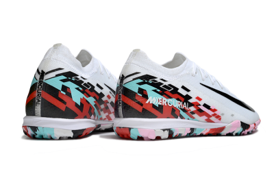 Nike Air Zoom Mercurial Vapor 16 Elite TF Low-Tops Football Shoes - White/Black/Red