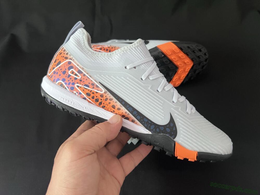 Nike Air Zoom Mercurial Vapor 16 Pro TF Low-Tops Football Shoes - Grey/Black/Leopard