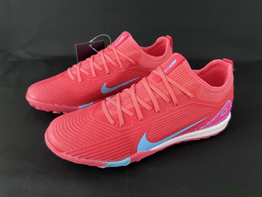 Nike Air Zoom Mercurial Vapor 16 Pro TF Low-Tops Football Shoes - Red/Jade/Pink