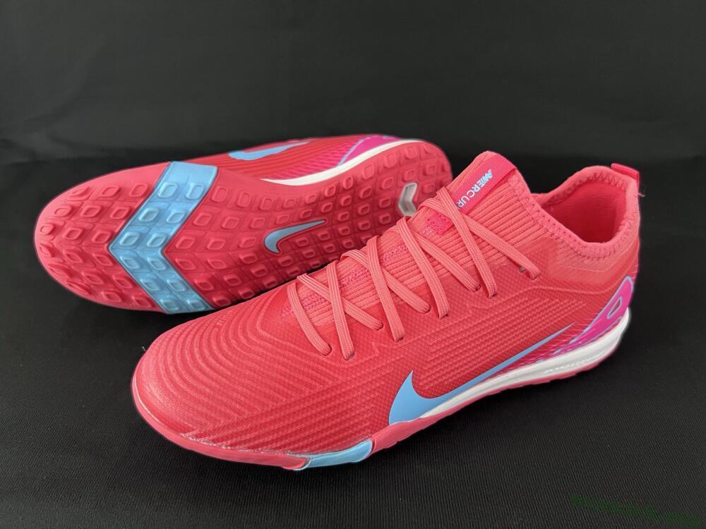 Nike Air Zoom Mercurial Vapor 16 Pro TF Low-Tops Football Shoes - Red/Jade/Pink
