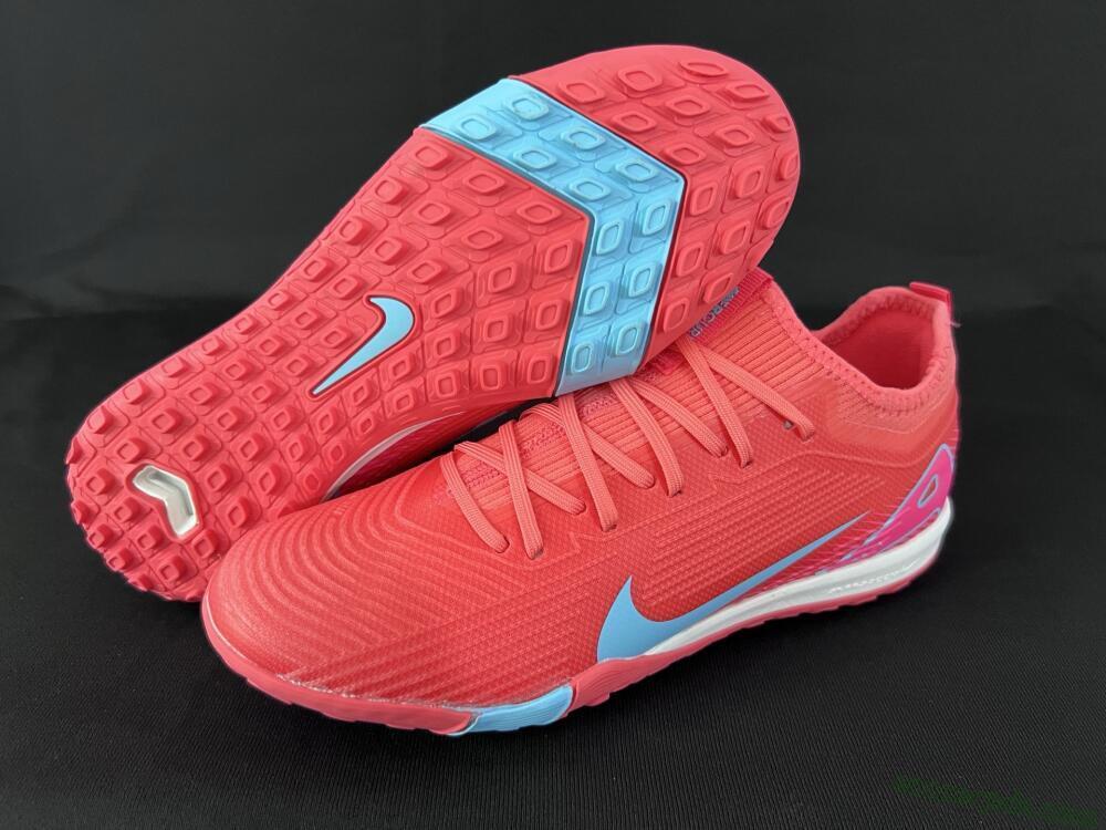 Nike Air Zoom Mercurial Vapor 16 Pro TF Low-Tops Football Shoes - Red/Jade/Pink