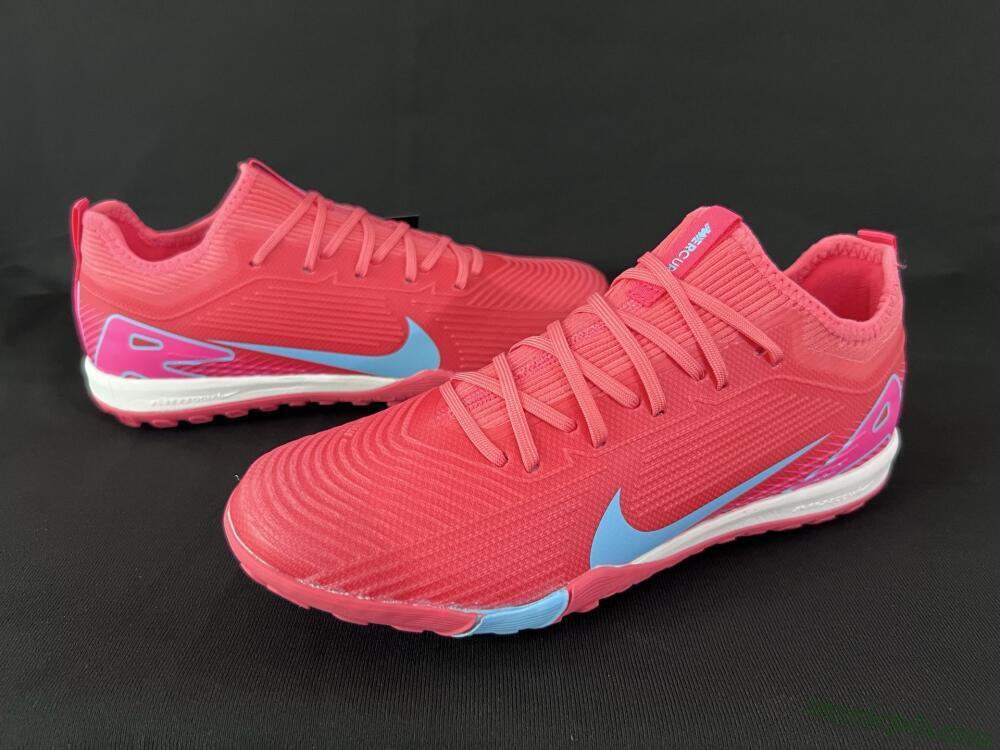 Nike Air Zoom Mercurial Vapor 16 Pro TF Low-Tops Football Shoes - Red/Jade/Pink