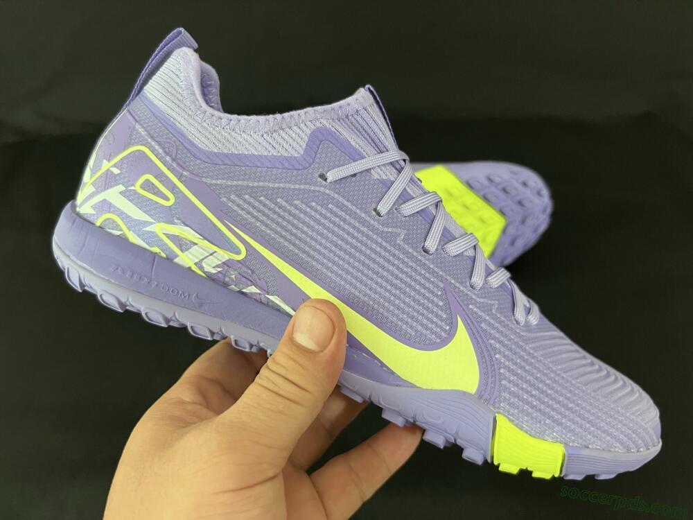 Nike Air Zoom Mercurial Vapor 16 Pro TF Low-Tops Football Shoes - Purple/Yellow/White