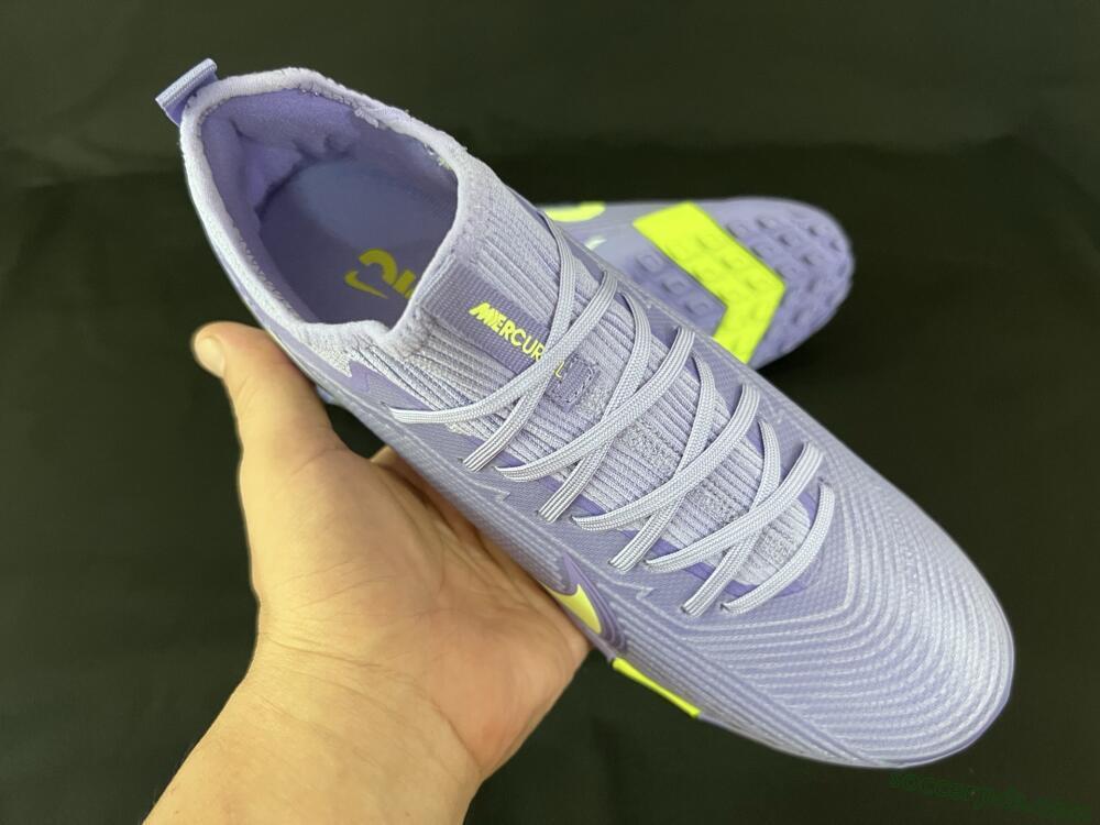 Nike Air Zoom Mercurial Vapor 16 Pro TF Low-Tops Football Shoes - Purple/Yellow/White