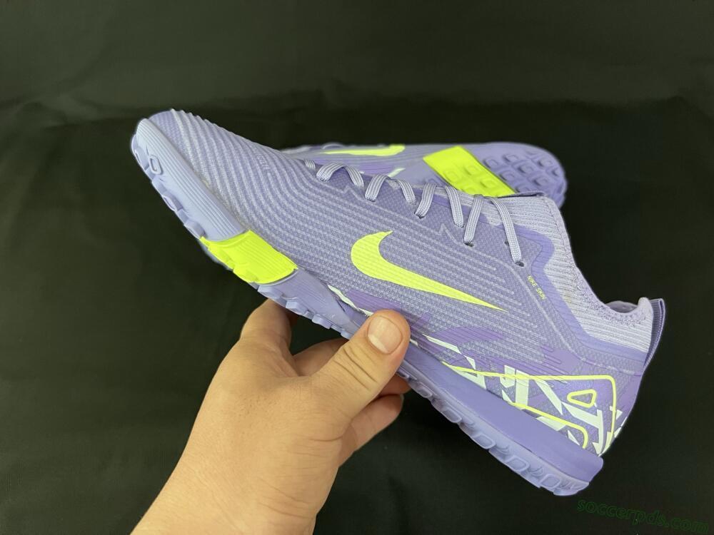 Nike Air Zoom Mercurial Vapor 16 Pro TF Low-Tops Football Shoes - Purple/Yellow/White
