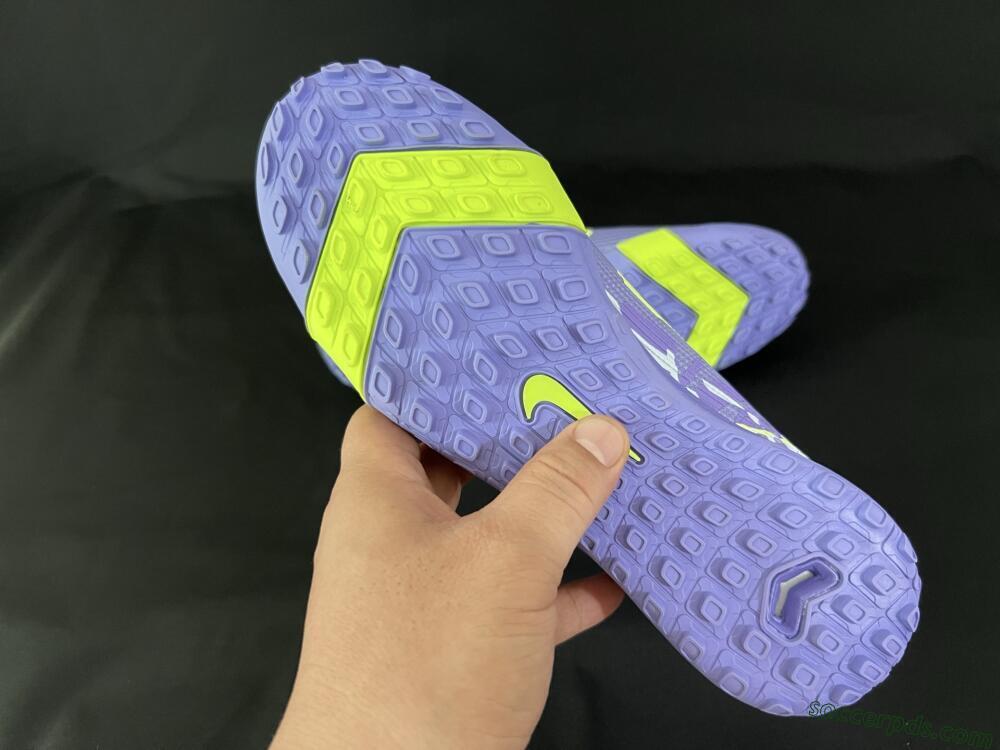 Nike Air Zoom Mercurial Vapor 16 Pro TF Low-Tops Football Shoes - Purple/Yellow/White