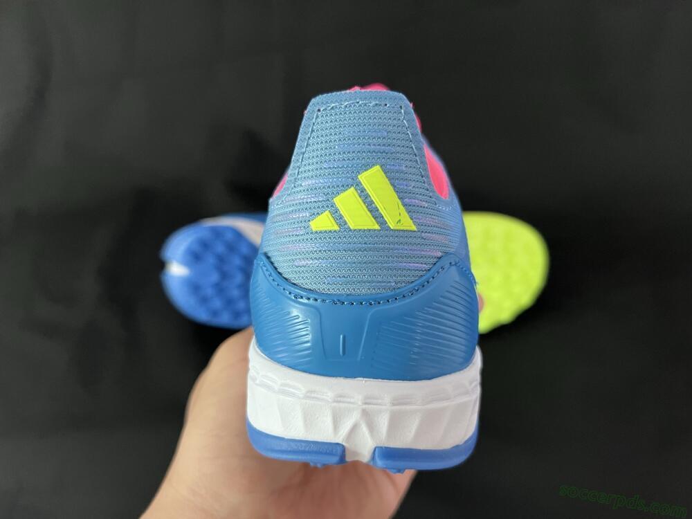 Adidas F50 Elite TF Low-Tops Football Shoes - Blue/Pink/Yellow