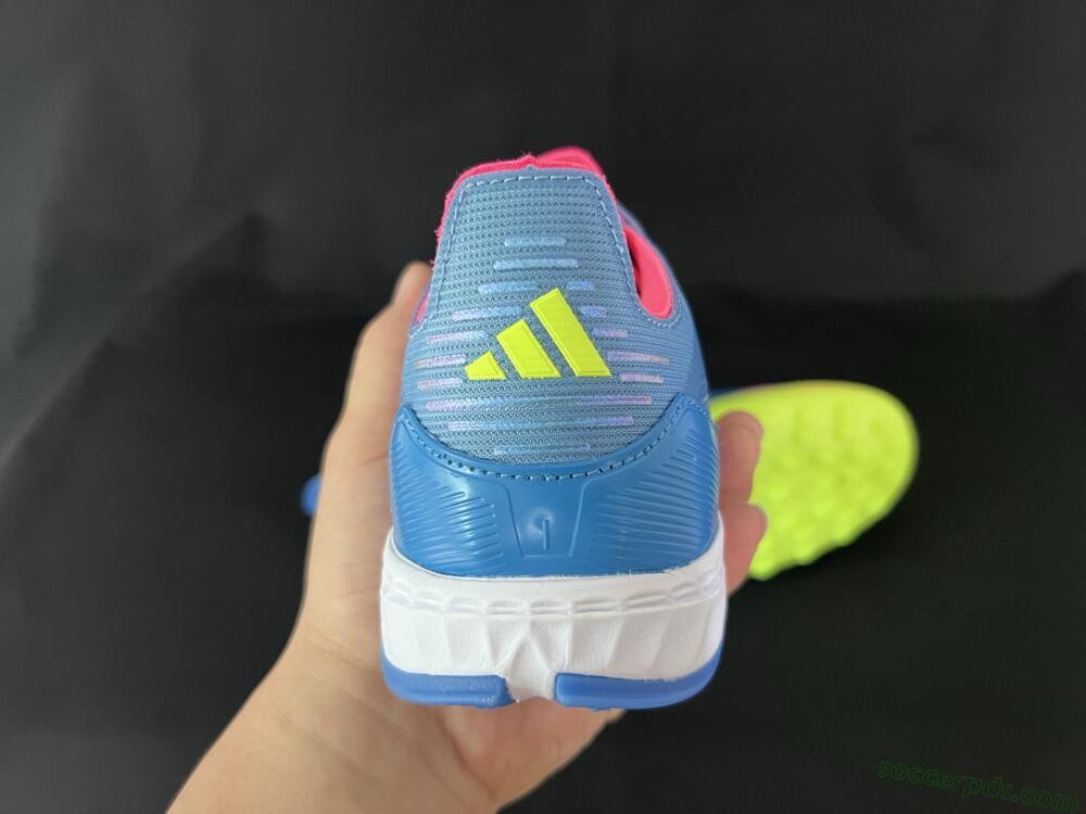 Adidas F50 Pro TF Low-Tops Football Shoes - Blue/Yellow/Pink