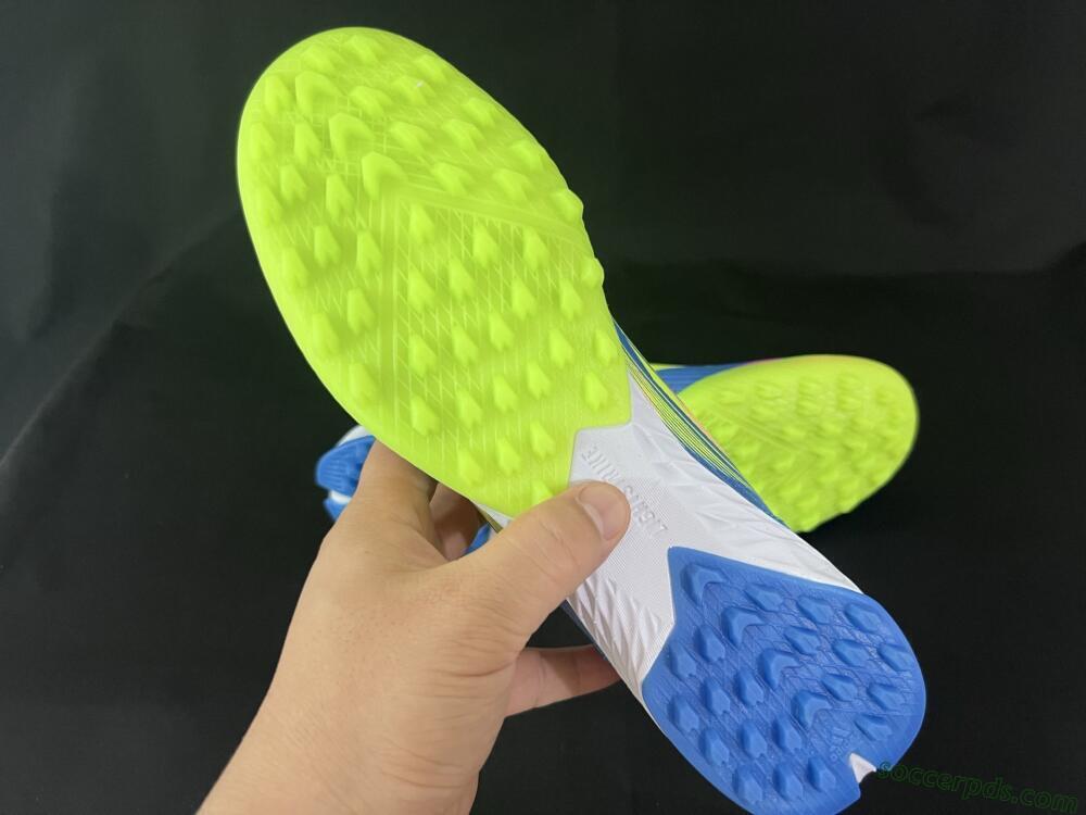 Adidas F50 Pro TF Low-Tops Football Shoes - Blue/Yellow/Pink