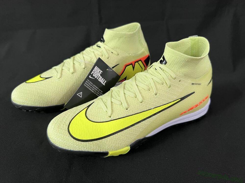 Nike Air Zoom Mercurial Superfly 10 Elite TF High-Tops Football Shoes - Brown/Yellow/Black