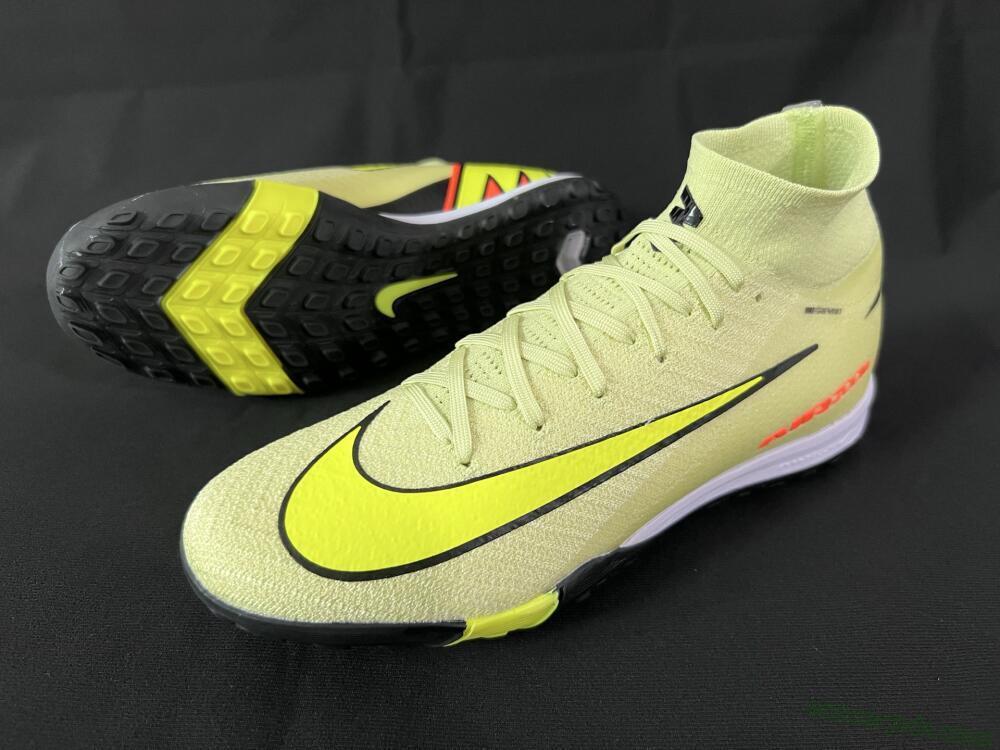 Nike Air Zoom Mercurial Superfly 10 Elite TF High-Tops Football Shoes - Brown/Yellow/Black