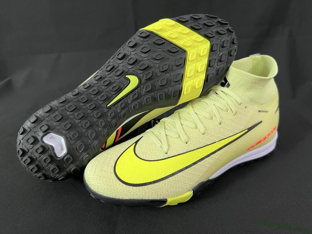 Nike Air Zoom Mercurial Superfly 10 Elite TF High-Tops Football Shoes - Brown/Yellow/Black
