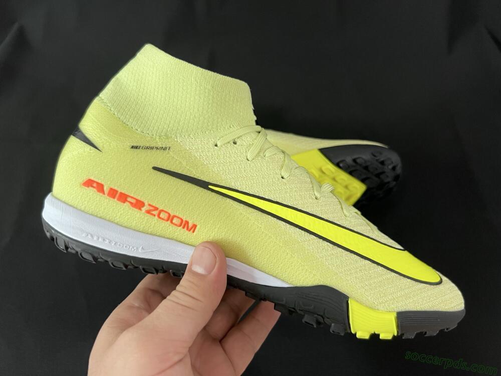 Nike Air Zoom Mercurial Superfly 10 Elite TF High-Tops Football Shoes - Brown/Yellow/Black