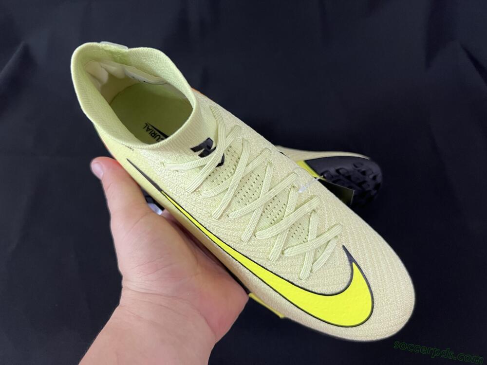 Nike Air Zoom Mercurial Superfly 10 Elite TF High-Tops Football Shoes - Brown/Yellow/Black