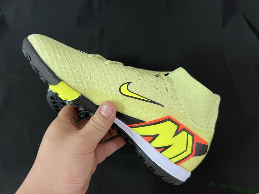 Nike Air Zoom Mercurial Superfly 10 Elite TF High-Tops Football Shoes - Brown/Yellow/Black