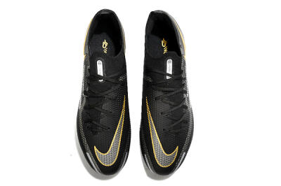 Nike Phantom GT 2 FG Low-Tops Football Boots - Black/Silver/Gold