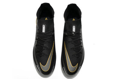 Nike Phantom GT 2 DF FG High-Tops Football Boots - Black/Silver/Gold