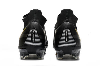 Nike Phantom GT 2 DF FG High-Tops Football Boots - Black/Silver/Gold