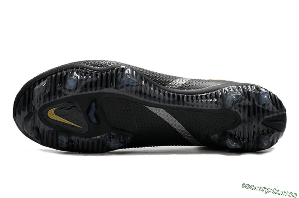 Nike Phantom GT 2 DF FG High-Tops Football Boots - Black/Silver/Gold 6