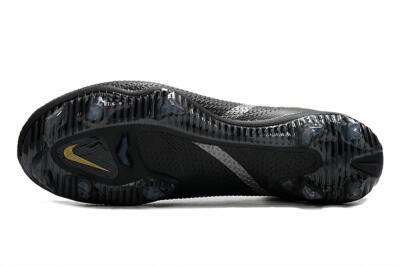 Nike Phantom GT 2 DF FG High-Tops Football Boots - Black/Silver/Gold