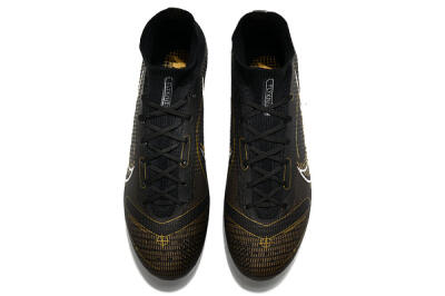 Nike Mercurial Superfly 8 Elite AG High-Tops Football Boots - Black/Gold/White