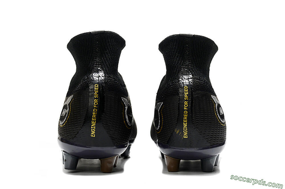 Nike Mercurial Superfly 8 Elite AG High-Tops Football Boots - Black/Gold/White 5
