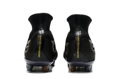 Nike Mercurial Superfly 8 Elite AG High-Tops Football Boots - Black/Gold/White