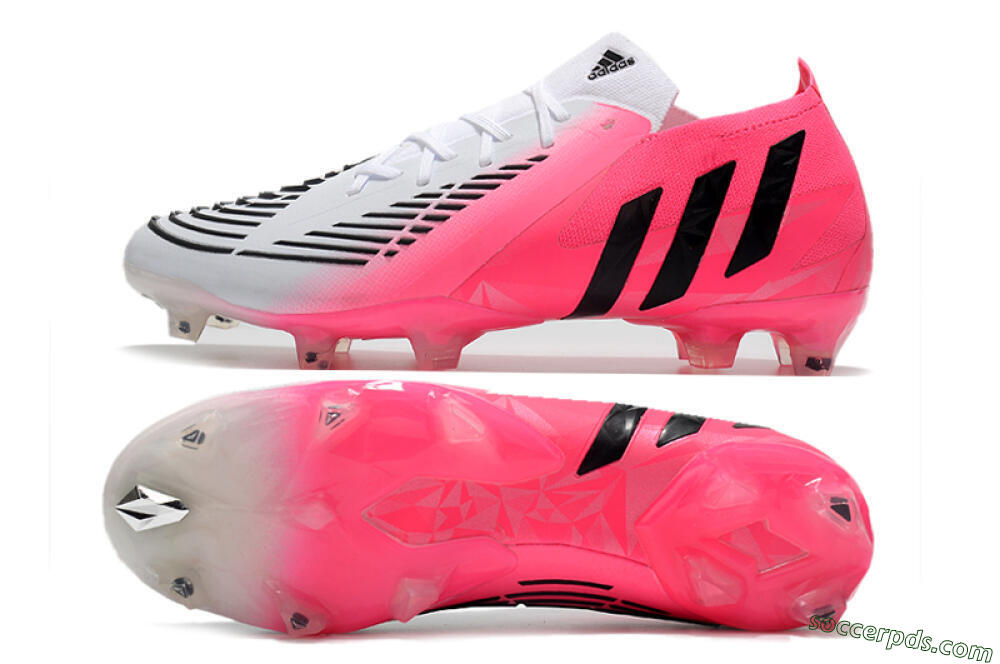 Adidas Predator Edge.1 Low FG Low-Tops Football Boots - White/Pink 0