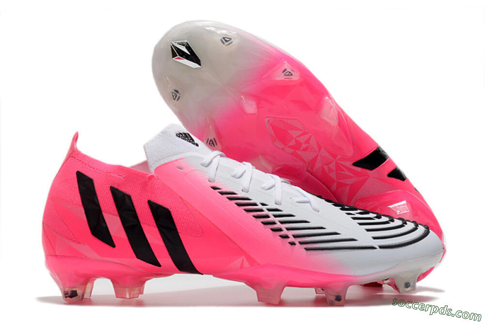 Adidas Predator Edge.1 Low FG Low-Tops Football Boots - White/Pink 1