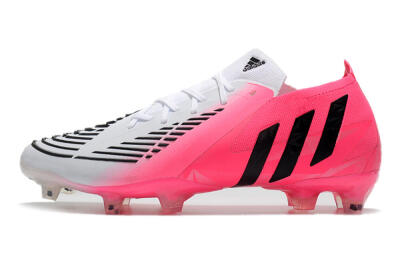Adidas Predator Edge.1 Low FG Low-Tops Football Boots - White/Pink