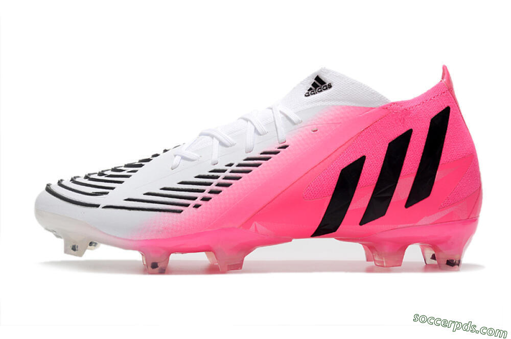 Adidas Predator Edge.1 FG High-Tops Football Boots - White/Pink 2