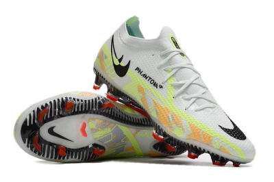 Nike Phantom GT 2 Elite FG Low-Tops Football Boots - White/Green