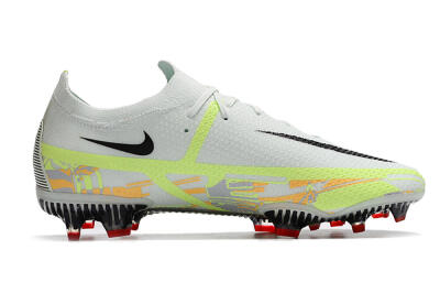 Nike Phantom GT 2 Elite FG Low-Tops Football Boots - White/Green