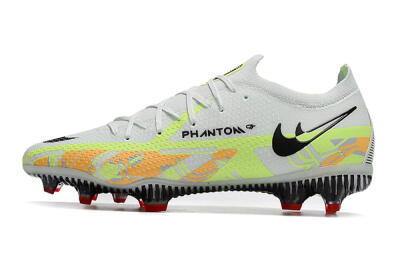 Nike Phantom GT 2 Elite FG Low-Tops Football Boots - White/Green