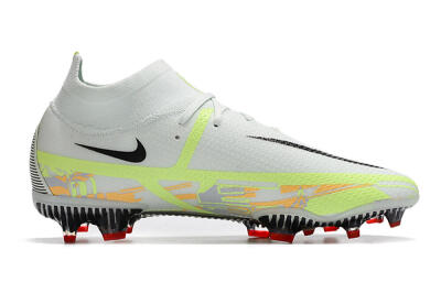 Nike Phantom GT 2 DF Elite FG High-Tops Football Boots - White/Green