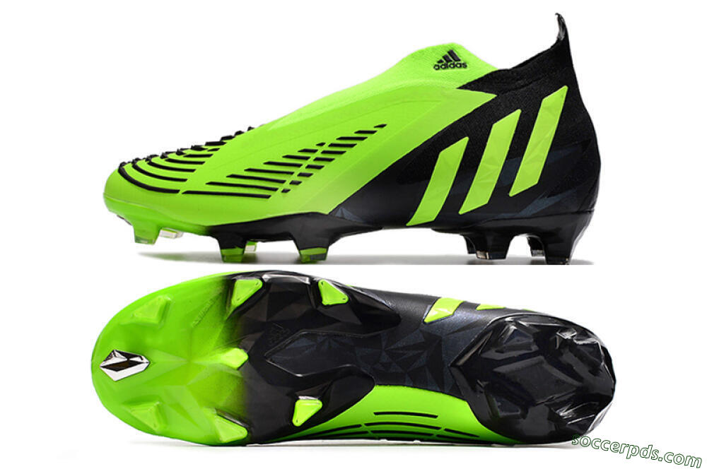 Adidas Predator Edge Geometric+ FG High-Tops Football Boots - Green/Black 0