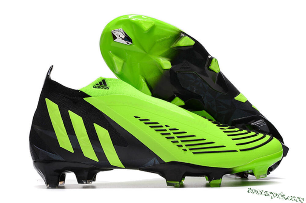Adidas Predator Edge Geometric+ FG High-Tops Football Boots - Green/Black 1