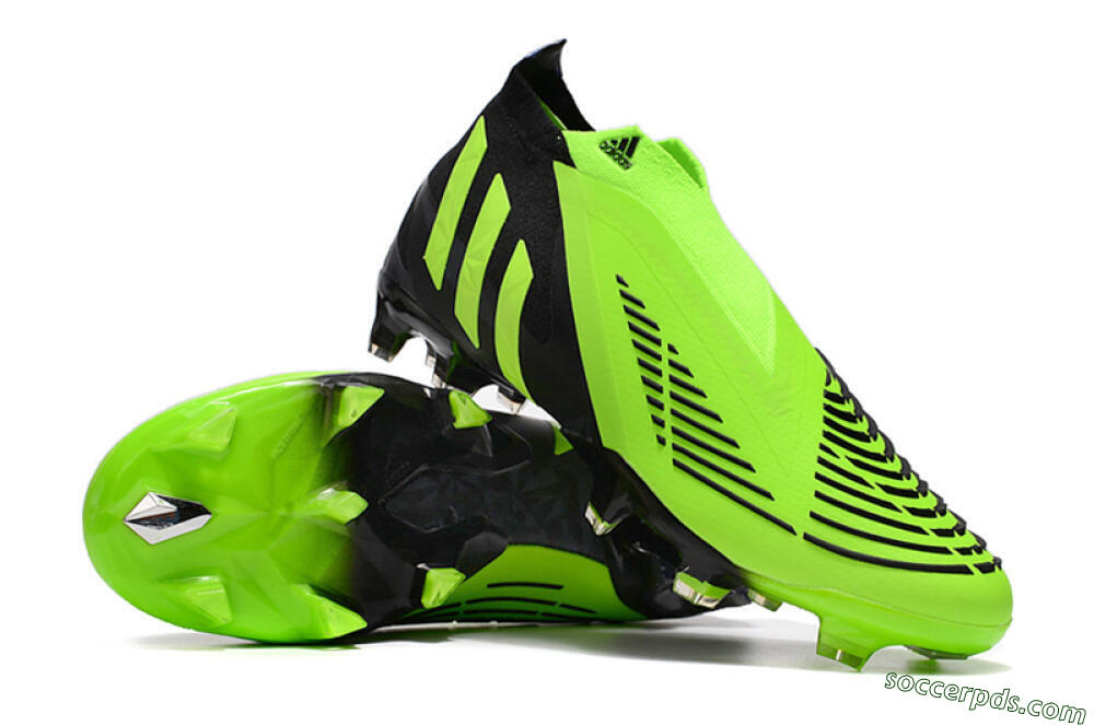 Adidas Predator Edge Geometric+ FG High-Tops Football Boots - Green/Black 3