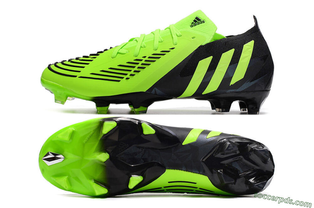 Adidas Predator Edge.1 Low FG High-Tops Football Boots - Green/Black 0