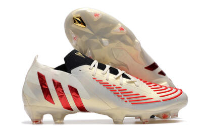 Adidas Predator Edge.1 Low FG Low-Tops Football Boots - White/Red