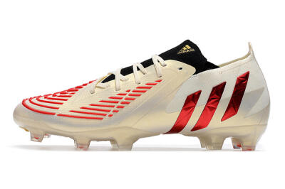 Adidas Predator Edge.1 Low FG Low-Tops Football Boots - White/Red